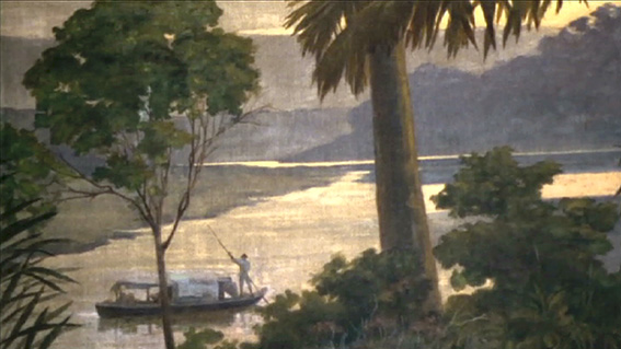 »Fitzcarraldo« Film von Werner Herzog mit Klaus Kinski. 1982.